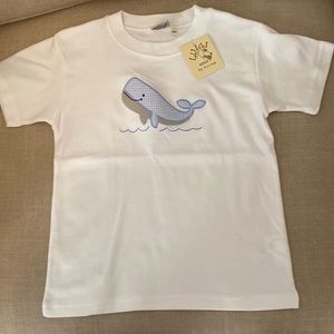 Brand new whale appliqué shirt